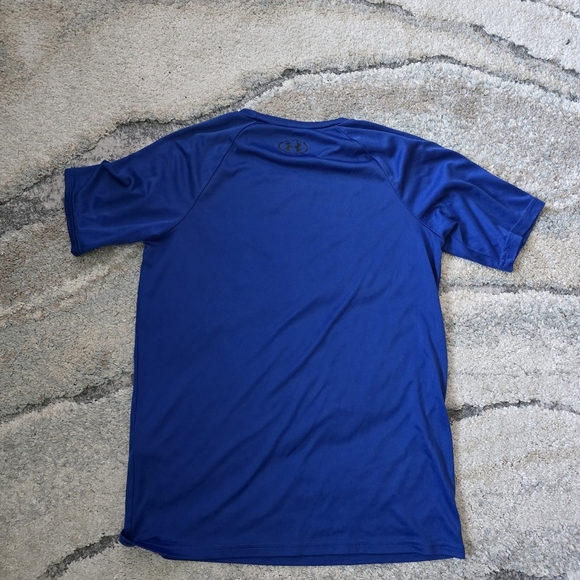 Boys Under Armour Dri-Fit Shirt Blue Black Size Large - Picture 3 of 3